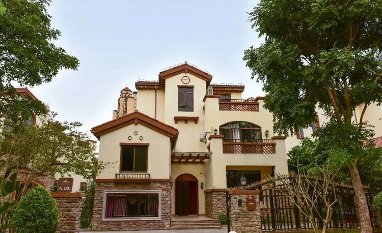 养生谷欧式伴溪8房15床温泉别墅第1张